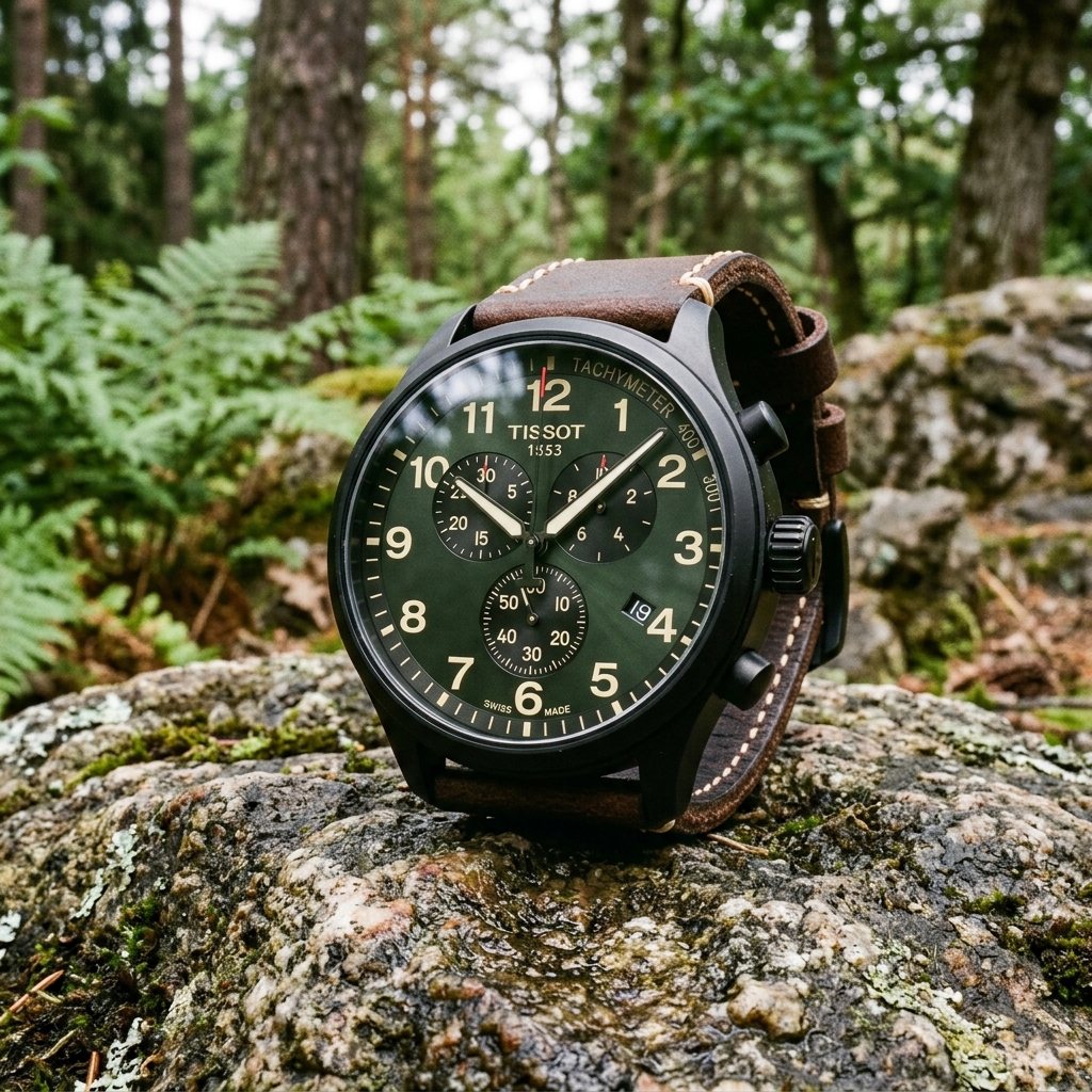Luxury wristwatch photographed for TissotWatches.blog editorial coverage