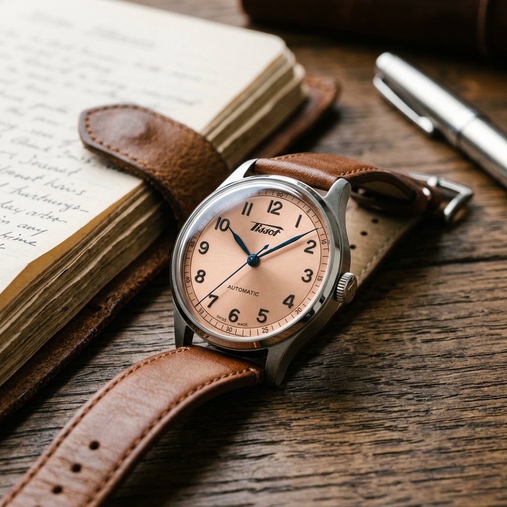 Luxury wristwatch photographed for TissotWatches.blog editorial coverage
