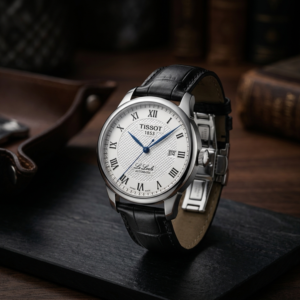 Luxury wristwatch photographed for TissotWatches.blog editorial coverage